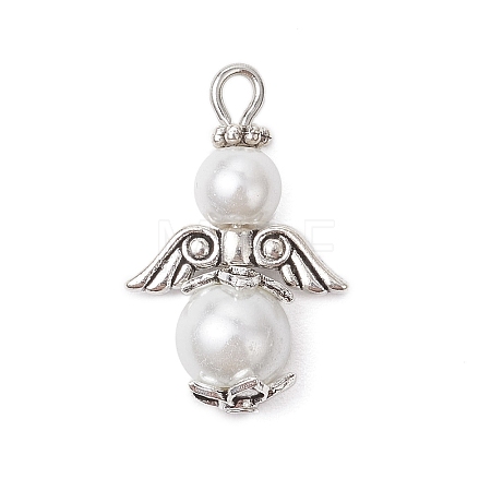 Glass Pearl Pendants PALLOY-JF03652-1