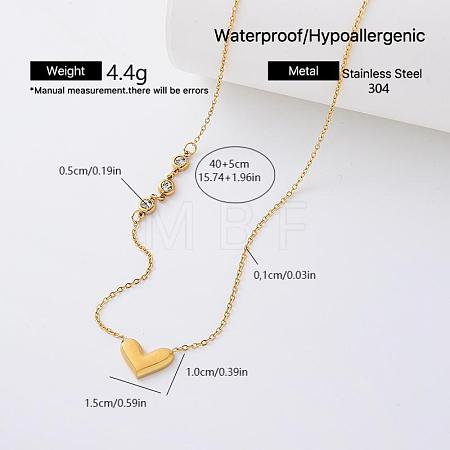 Elegant 304 Stainless Steel Crystal Rhinestone Pendant Necklaces for Women CS8831-2-1