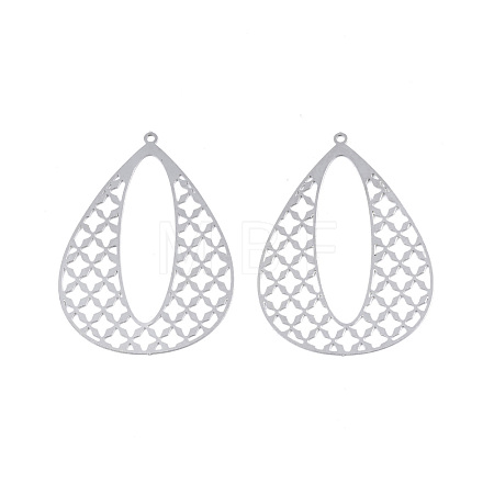 201 Stainless Steel Pendants STAS-N102-21P-1