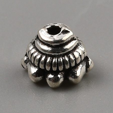 Tibetan Style Alloy Bead Cones FIND-WH0291-06A-AS-1