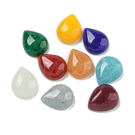 Dyed Natural White Jade Cabochons G-Q173-02C-11-1