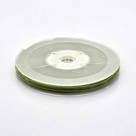 Polyester Velvet Ribbon for Gift Packing and Festival Decoration SRIB-M001-4mm-570-1