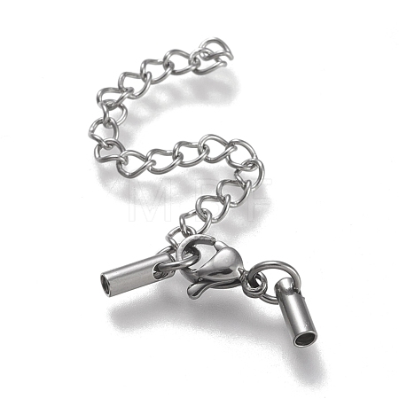 Tarnish Resistant 304 Stainless Steel Curb Chain Extender STAS-K195-29P-014-1