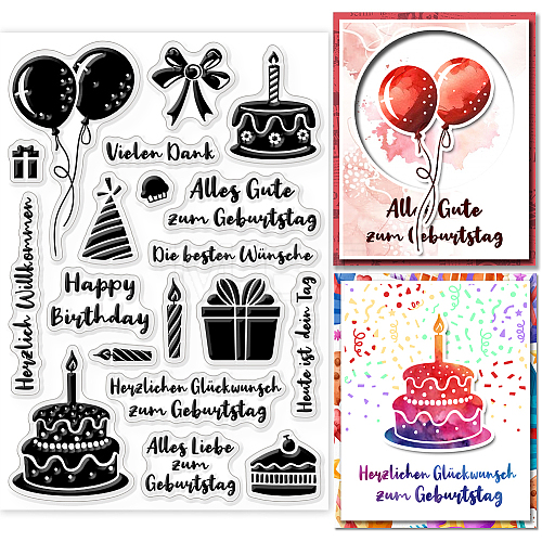 Custom Summer Theme PVC Plastic Clear Stamps DIY-WH0631-0025-1