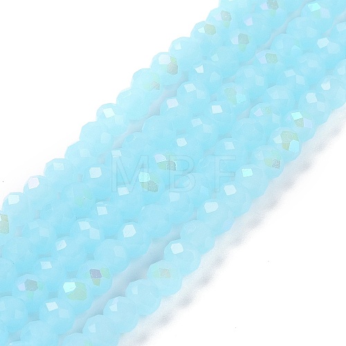 Electroplate Glass Beads Strands EGLA-A034-J6mm-L06-1
