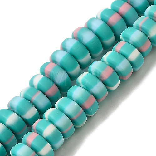 Polymer Clay Beads Strands CLAY-H006-02G-1