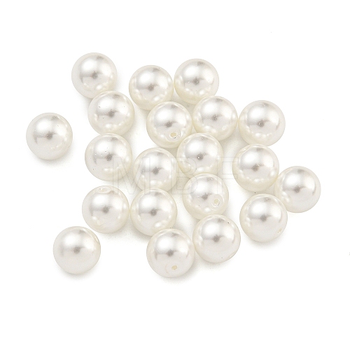 Baking Painted Pearlized Glass Pearl Round Beads HY-S004-01F-1