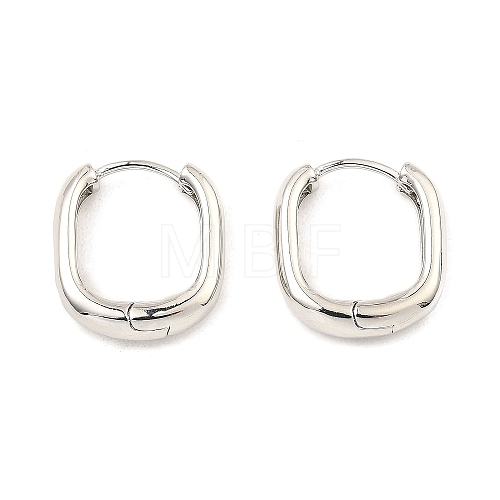 Brass Hoop Earrings EJEW-I289-15P-1