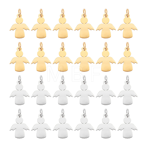 Unicraftale 12Pcs 2 Colors 201 Stainless Steel Pendants STAS-UN0053-68-1