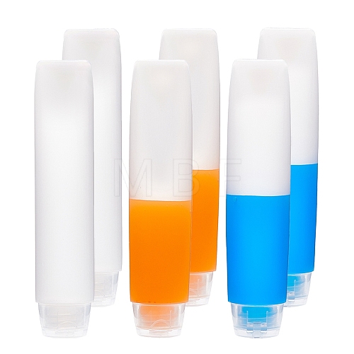 50ml Transparent PE Plastic Flip Top Cap Bottles MRMJ-BC0001-18-1