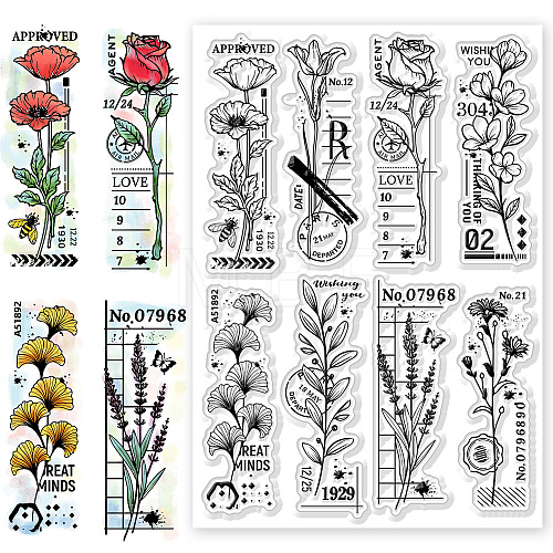 Custom PVC Plastic Clear Stamps DIY-WH0618-0054-1