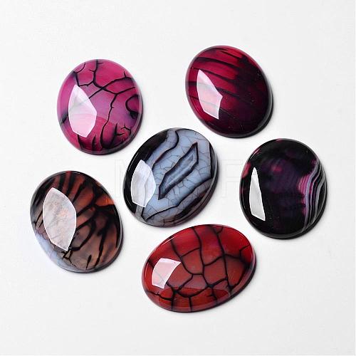 Natural Dragon Veins Cabochons G-F296-03-30x40mm-1