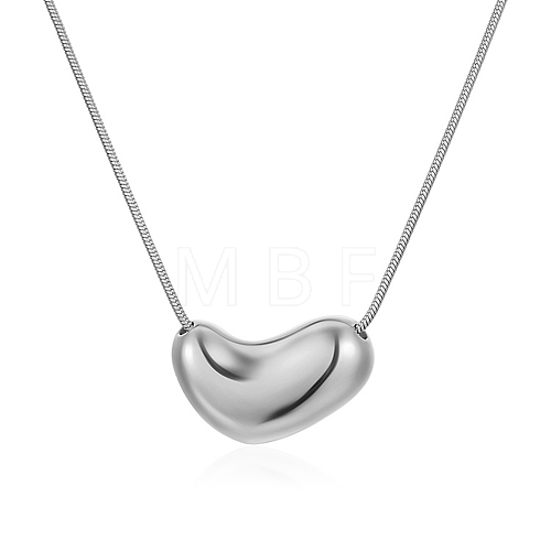 304 Stainless Steel Pendant Necklaces NJEW-G120-03P-1