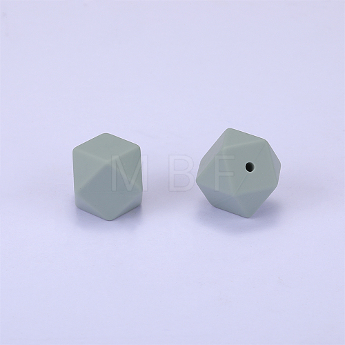 Hexagonal Silicone Beads SI-JX0020A-43-1