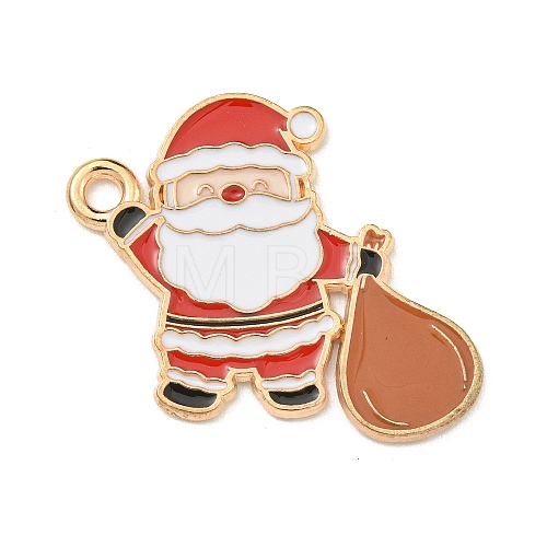 Christmas Theme Alloy Enamel Pendants ENAM-I060-01B-1