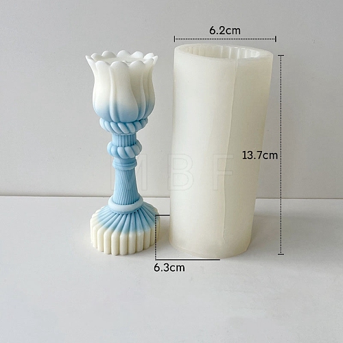 Flower DIY Silicone Candle Molds PW-WG41760-02-1