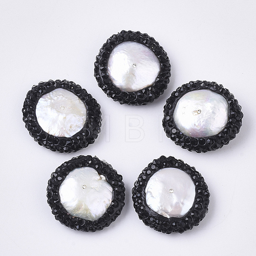 Polymer Clay Rhinestone Beads X-RB-S055-41A-1