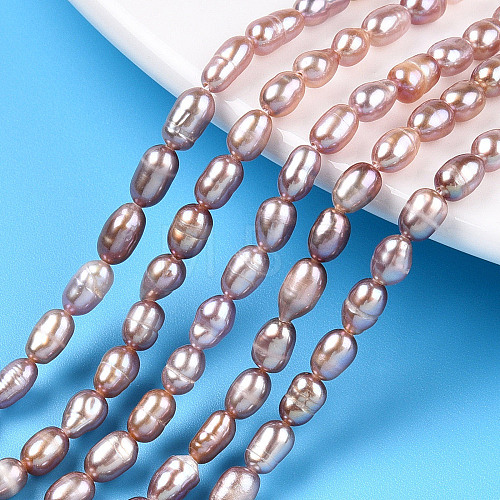 Natural Cultured Freshwater Pearl Beads Strands PEAR-N012-03L-1
