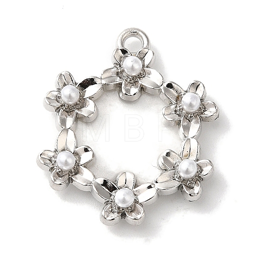 Flower Rack Plating Alloy Pendants FIND-I039-023A-P-1