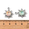 UV Plating Alloy Glass Pendants FIND-K032-09P-3
