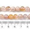 Natural Cherry Blossom Agate Beads Strands G-O166-02-8mm-01-3