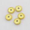 Disc Plating Zinc Alloy Spacer Beads LS-PALLOY-N0101-07G-1