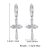S925 Silver Moissanite Infinite Symbol Cross Earrings Fashion Simple Trendy JF2136-6-1