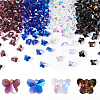AHADERMAKER 200Pcs 4 Colors Electroplate Transparent Glass Beads Strands EGLA-GA0001-17-1