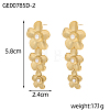 304 Stainless Steel Dangle Earrings EJEW-OY011-82G-2