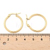 Ion Plating(IP) 304 Stainless Steel Hoop Earrings X-EJEW-N0016-11G-C-5