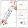 1000Pcs 2 Colors Brass Crimp Beads KK-BBC0029-45-5