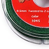 2-Ply Round Waxed Cotton Thread Cords YC-T004-01A-18-2