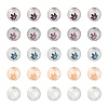50Pcs 5 Colors Autumn Theme Electroplate Transparent Glass Beads EGLA-FS0001-04-2