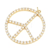 Brass Micro Pave Cubic Zirconia Pendants KK-L275-56G-02A-2