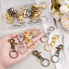   18Pcs 3 Colors Iron Swivel Clasps with Key Rings HJEW-PH0001-79-3