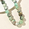 Natural Green Line Jasper  Graduated Round Beaded Necklaces NJEW-F368-01P-3