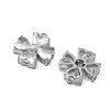 304 Stainless Steel Micro Pave Cubic Zirconia Charms STAS-Z121-43B-P-3