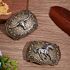 ANATTASOUL 2Pcs 2 Styles Western Alloy Belt Buckles FIND-AN0001-02-7