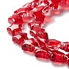 Transparent Glass Beads Strand X1-GLAA-F112-02C-4