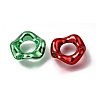 Plating Acrylic European Beads AC-CBA9284-03-2