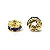 Brass Rhinestone Spacer Beads RB-A014-L6mm-05G-3