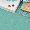 925 Sterling Silver Flat Pad Stud Earring Findings STER-DC0001-57C-6