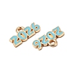 Alloy Enamel Pendants ENAM-D319-01KCG-03-2
