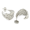 Non-Tarnish 304 Stainless Steel Stud Earrings for Women EJEW-S227-34P-2