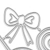 Lollipop & Bowknot Carbon Steel Cutting Dies Stencils DIY-R079-041-4