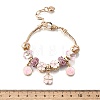 Alloy Enamel European Beads Charm Bracelets BJEW-F495-01G-3