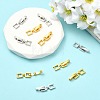 10Pcs 2 Colors Brass Fold Over Clasps KK-CJ0005-87-5