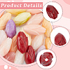 40Pcs 10 Colors Dyed Synthetic Coral & Resin Beads SHEL-SP0001-07A-6