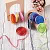 10Rolls 10 Colors Polyester Ribbon OCOR-TA0001-36A-17