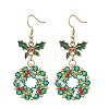 304 Stainless Steel Glass Dangle Earrings EJEW-MZ00805-3